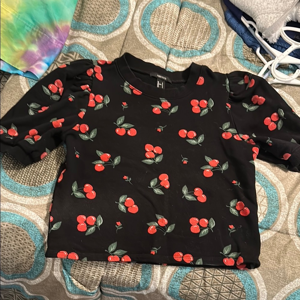 Forever 21 Cherry Blouse/Top